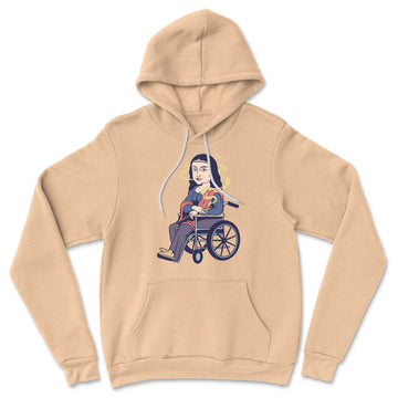 Monalisa Smoking Hoodie in Heather Sand Dune color